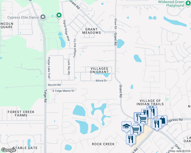 map of restaurants, bars, coffee shops, grocery stores, and more near 14615 Gearen Court in Cypress