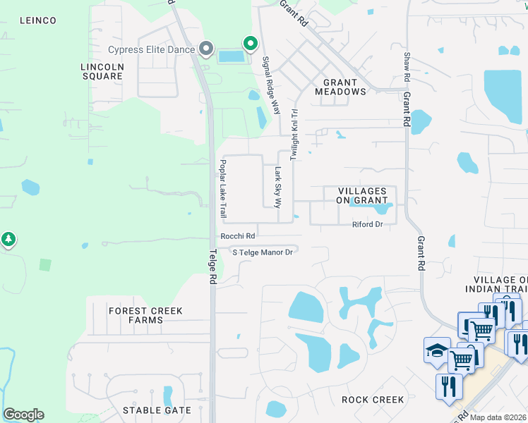 map of restaurants, bars, coffee shops, grocery stores, and more near 15607 Eastern Hemlock Lane in Cypress