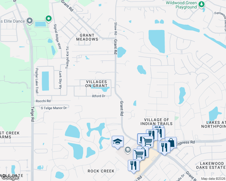 map of restaurants, bars, coffee shops, grocery stores, and more near 14626 Palladio Dr in Cypress