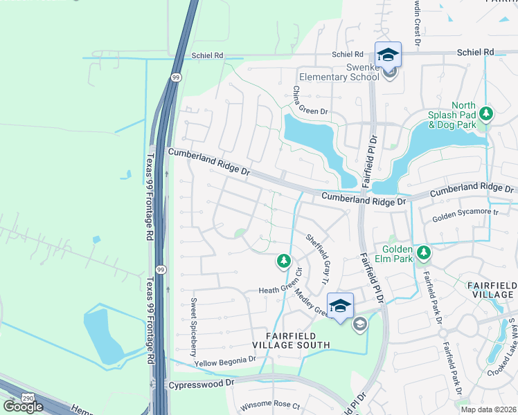 map of restaurants, bars, coffee shops, grocery stores, and more near 14903 Golden Hawk Trail in Cypress