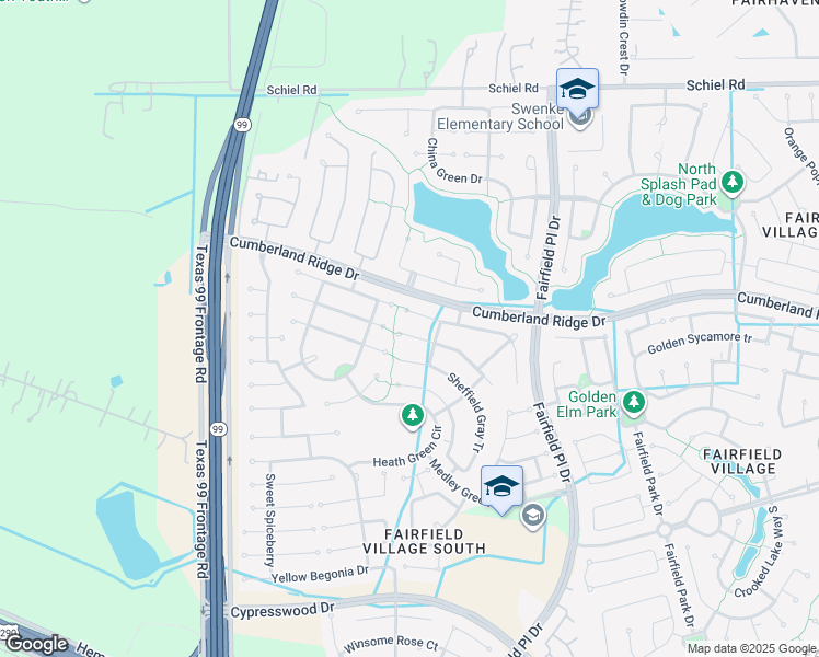 map of restaurants, bars, coffee shops, grocery stores, and more near 22118 Summer Shower Court in Harris County