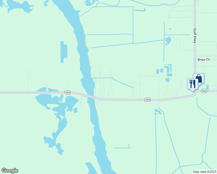 map of restaurants, bars, coffee shops, grocery stores, and more near Par Road 447 in Lake Charles