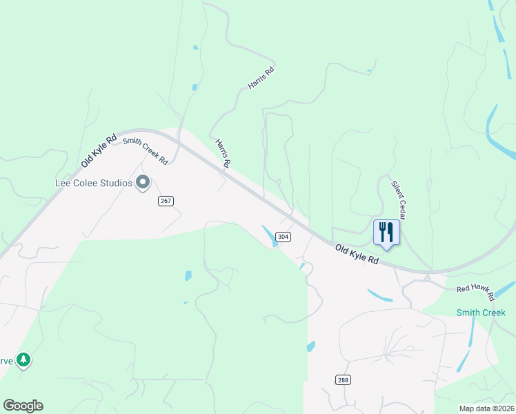 map of restaurants, bars, coffee shops, grocery stores, and more near 2600 Farm to Market Road 3237 in Wimberley