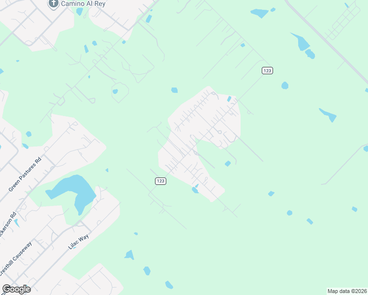 map of restaurants, bars, coffee shops, grocery stores, and more near 2546 Mathias Lane in Kyle