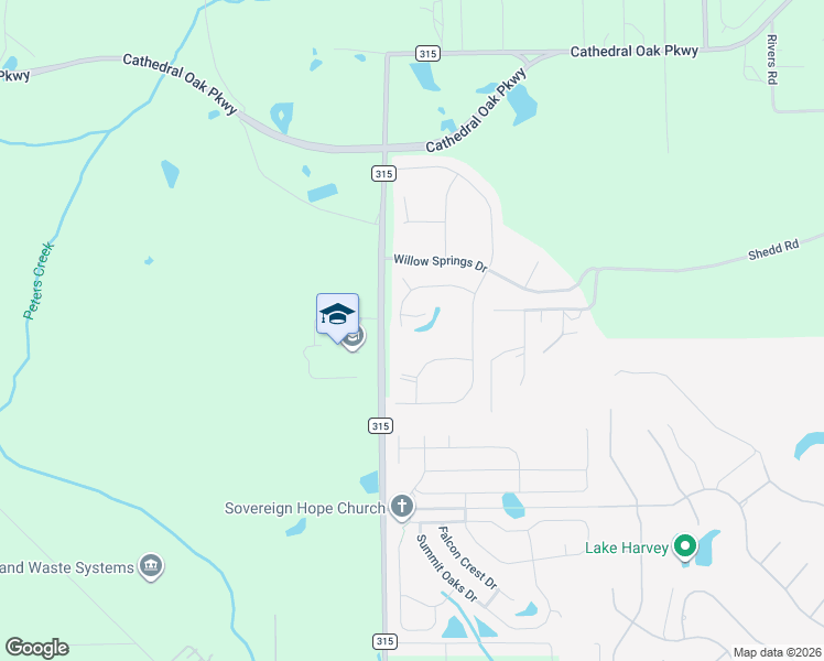 map of restaurants, bars, coffee shops, grocery stores, and more near 3673 County Road 315 in Green Cove Springs
