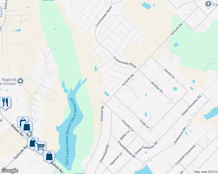 map of restaurants, bars, coffee shops, grocery stores, and more near 3566 Goforth Road in Kyle