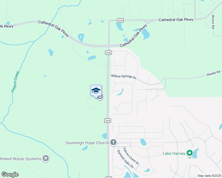 map of restaurants, bars, coffee shops, grocery stores, and more near Shedd Road in Green Cove Springs