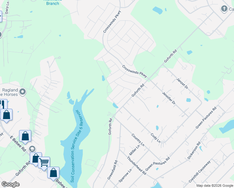 map of restaurants, bars, coffee shops, grocery stores, and more near 3566 Goforth Road in Kyle