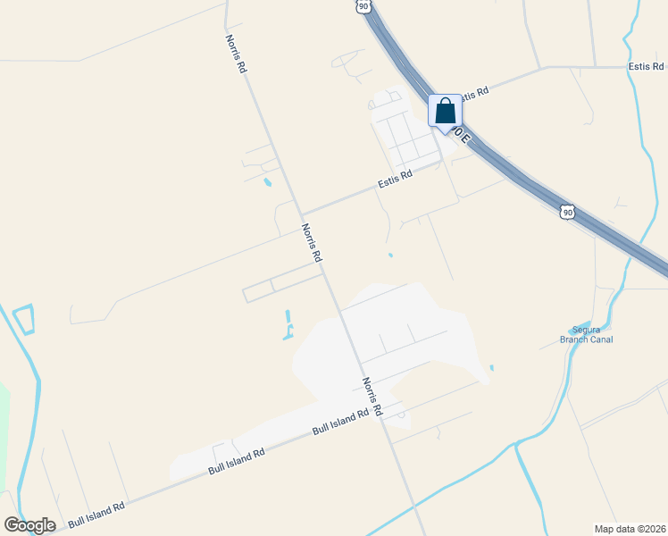 map of restaurants, bars, coffee shops, grocery stores, and more near 5217 Norris Road in New Iberia