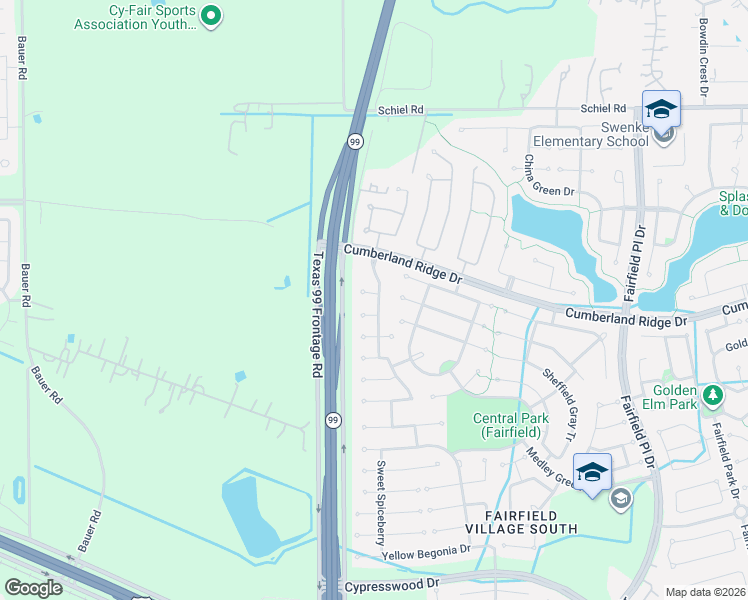 map of restaurants, bars, coffee shops, grocery stores, and more near 14614 Annarbor Heights Court in Cypress