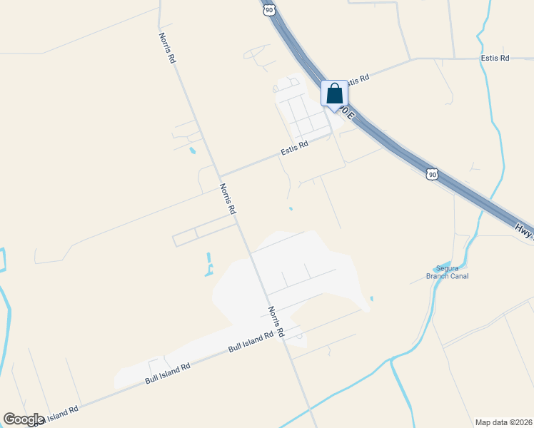 map of restaurants, bars, coffee shops, grocery stores, and more near 5217 Norris Road in New Iberia