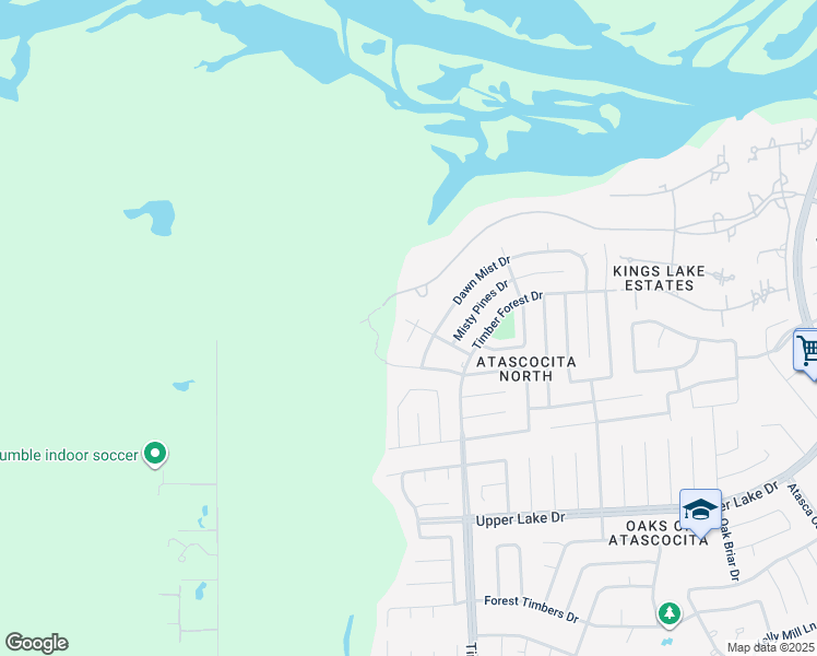map of restaurants, bars, coffee shops, grocery stores, and more near 5212 Treewood Drive in Humble