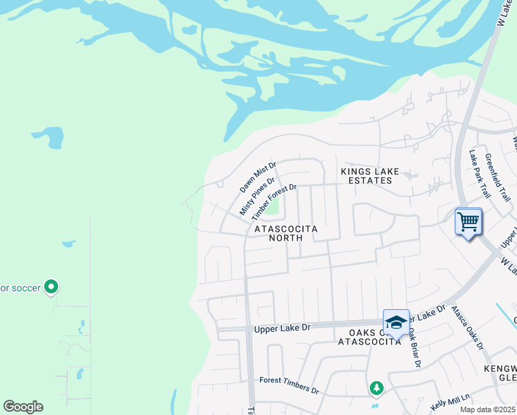 map of restaurants, bars, coffee shops, grocery stores, and more near 20035 Timber Forest Drive in Humble