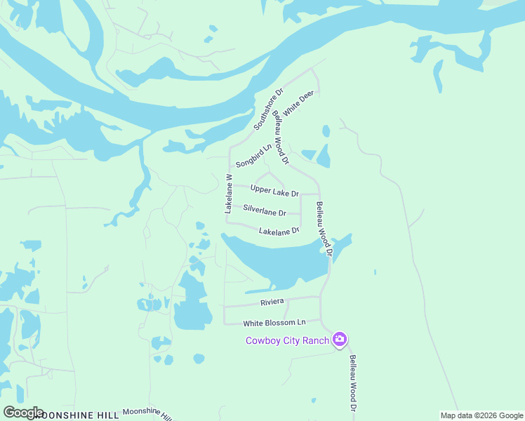 map of restaurants, bars, coffee shops, grocery stores, and more near Silverlane Drive in Houston