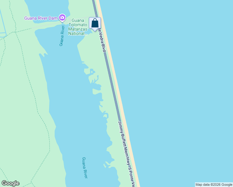map of restaurants, bars, coffee shops, grocery stores, and more near 2765 South Ponte Vedra Boulevard in Ponte Vedra Beach