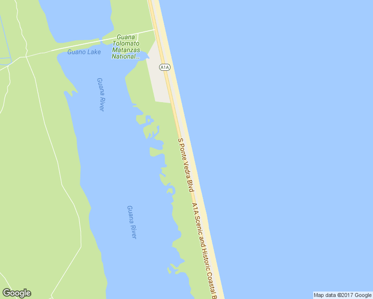 map of restaurants, bars, coffee shops, grocery stores, and more near 2765 South Ponte Vedra Boulevard in Ponte Vedra Beach