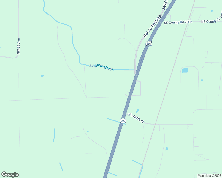 map of restaurants, bars, coffee shops, grocery stores, and more near 2711 Northwest 205 Street in Lawtey