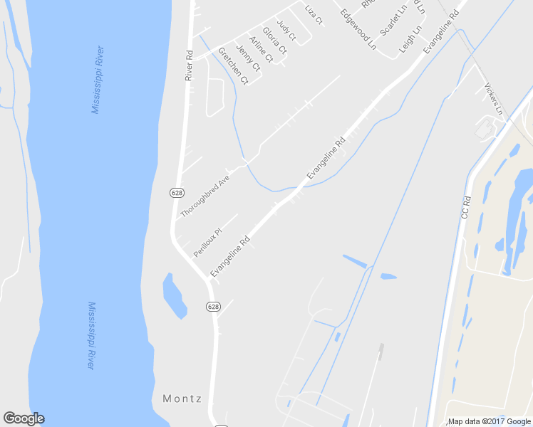 map of restaurants, bars, coffee shops, grocery stores, and more near 275 Evangeline Road in Montz