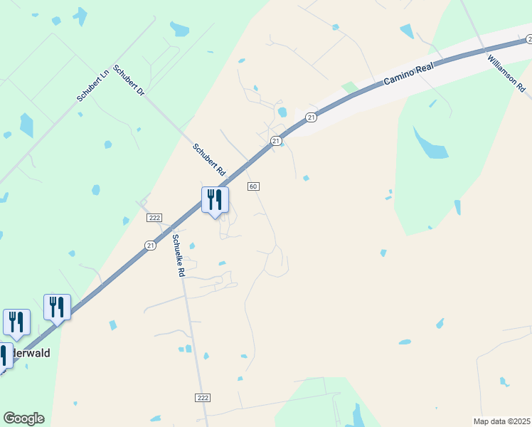map of restaurants, bars, coffee shops, grocery stores, and more near Niederwald Drive in Caldwell County