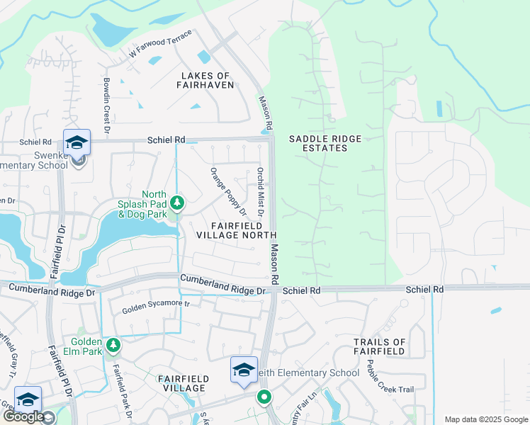 map of restaurants, bars, coffee shops, grocery stores, and more near 16610 Orchid Mist Drive in Cypress