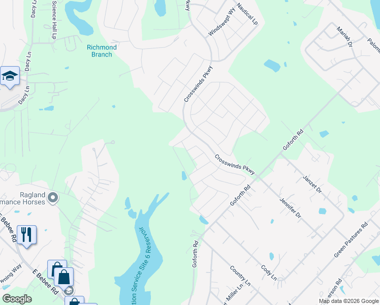 map of restaurants, bars, coffee shops, grocery stores, and more near 3602 Goforth Road in Kyle
