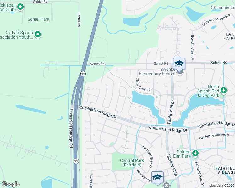map of restaurants, bars, coffee shops, grocery stores, and more near 16622 Blue Shine Trail in Cypress