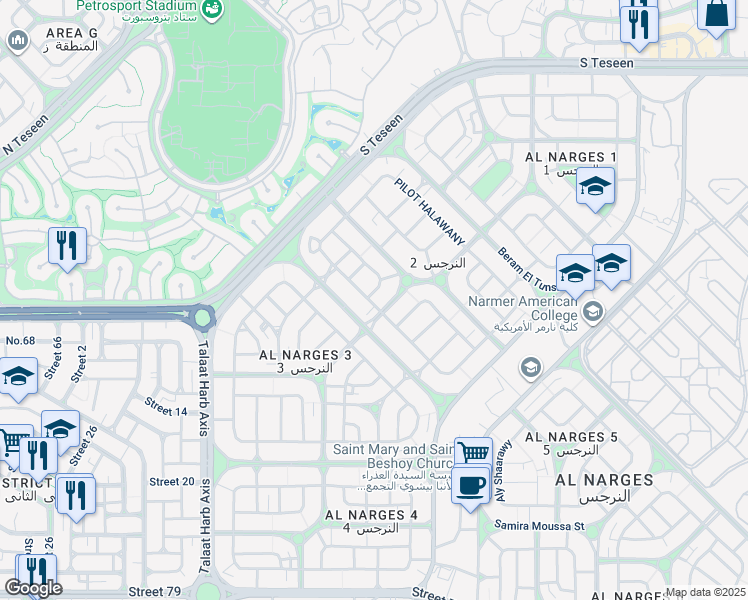 map of restaurants, bars, coffee shops, grocery stores, and more near in 