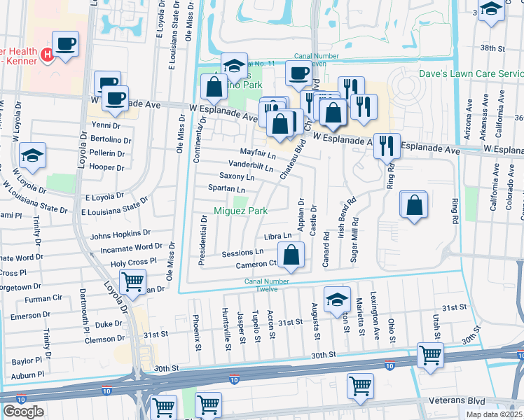 3297 Chateau Boulevard, Kenner LA Walk Score