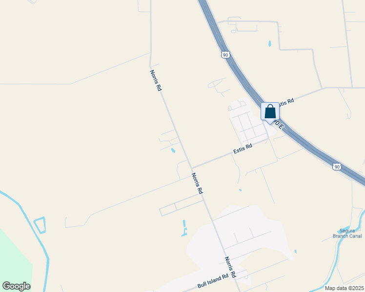 map of restaurants, bars, coffee shops, grocery stores, and more near 4914 Norris Road in New Iberia