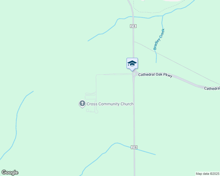 map of restaurants, bars, coffee shops, grocery stores, and more near County Road 218 in Green Cove Springs