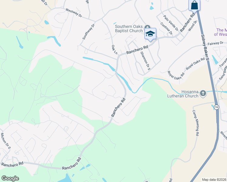 map of restaurants, bars, coffee shops, grocery stores, and more near 220 Timber Oak Road in Kerrville