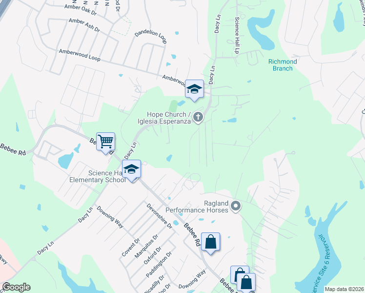 map of restaurants, bars, coffee shops, grocery stores, and more near 3300 Dacy Lane in Kyle