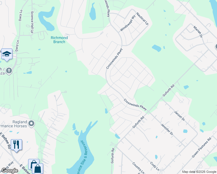 map of restaurants, bars, coffee shops, grocery stores, and more near 215 Mockingbird Lane in Kyle