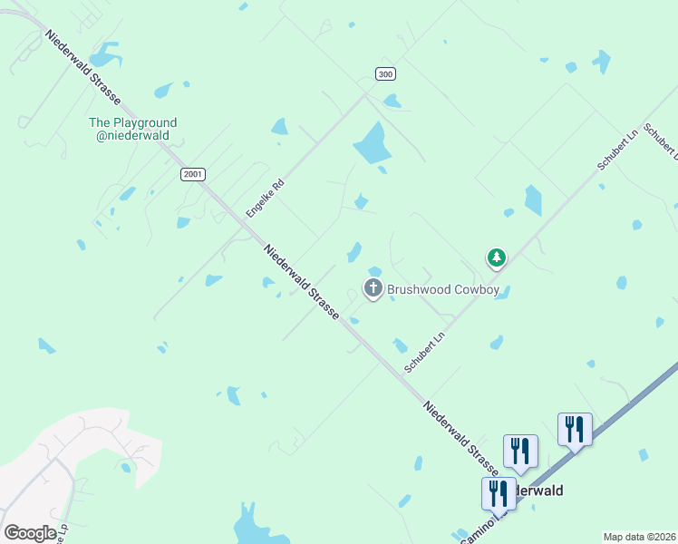 map of restaurants, bars, coffee shops, grocery stores, and more near 8169 Niederwald Strasse in Niederwald