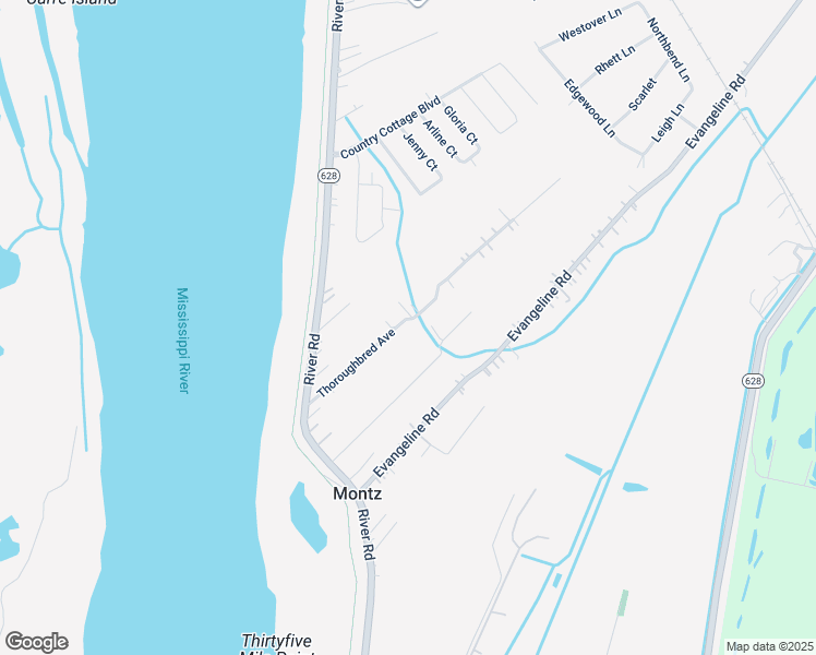 map of restaurants, bars, coffee shops, grocery stores, and more near 130 Thoroughbred Avenue in Montz