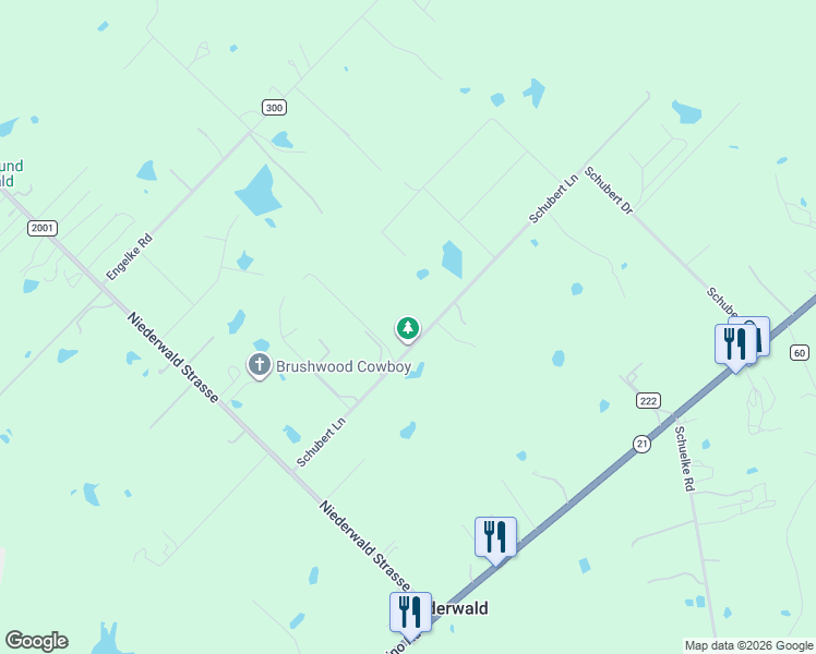 map of restaurants, bars, coffee shops, grocery stores, and more near 1001-1773 Schubert Lane in Niederwald