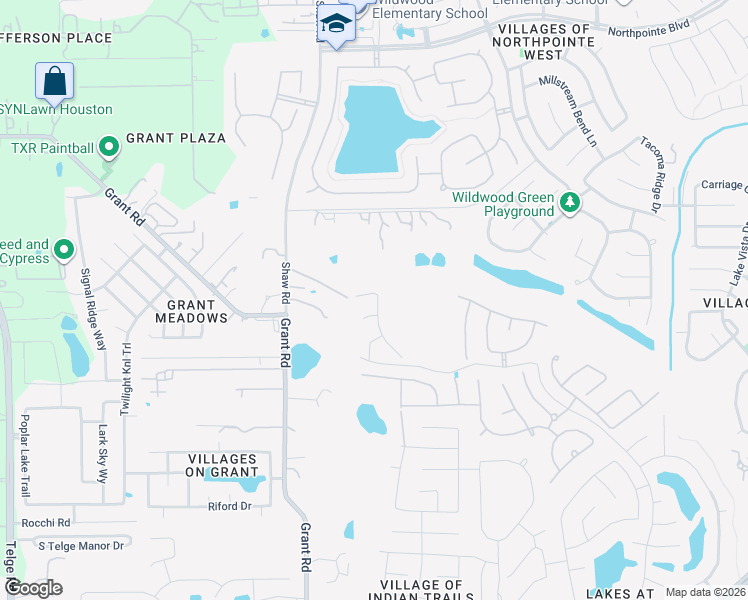 map of restaurants, bars, coffee shops, grocery stores, and more near 14115 Pinebrook Thistle Court in Cypress
