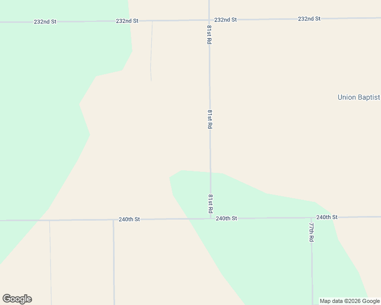 map of restaurants, bars, coffee shops, grocery stores, and more near 23629 81st Road in O'Brien