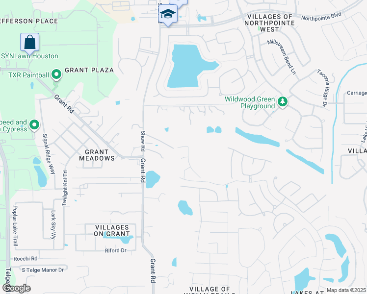 map of restaurants, bars, coffee shops, grocery stores, and more near 14115 Pinebrook Thistle Court in Cypress