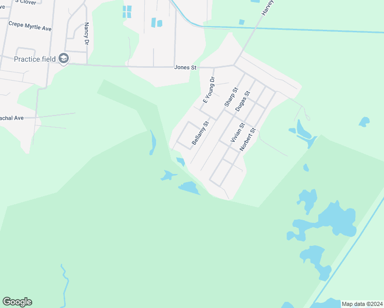 map of restaurants, bars, coffee shops, grocery stores, and more near 1045 Sharp Street in Bridge City