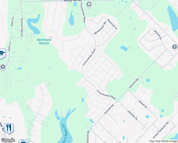 map of restaurants, bars, coffee shops, grocery stores, and more near 301 Treasure Trove Path in Niederwald
