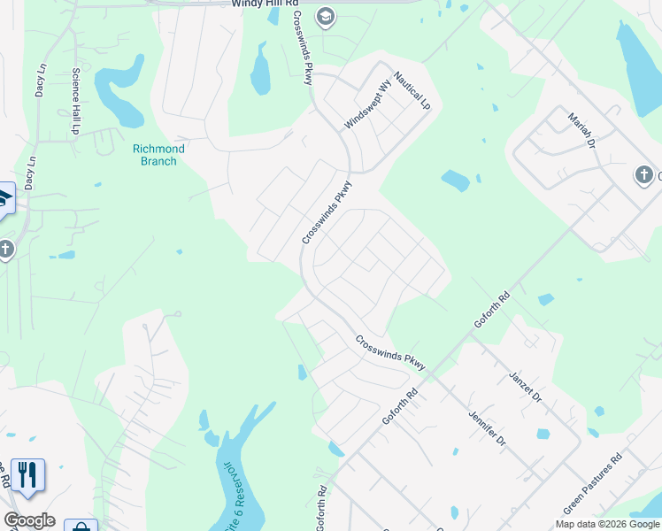 map of restaurants, bars, coffee shops, grocery stores, and more near 301 Treasure Trove Path in Niederwald