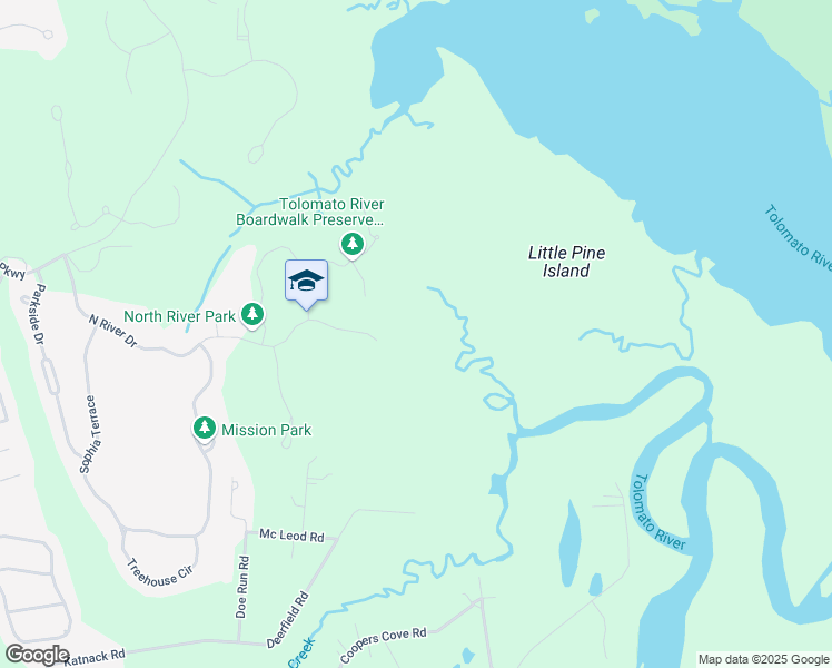 map of restaurants, bars, coffee shops, grocery stores, and more near 212 Riviera Boulevard in St. Augustine