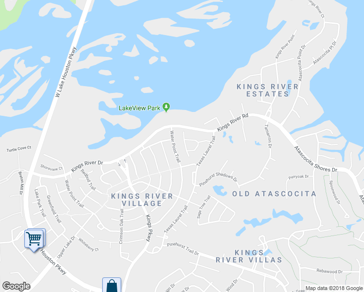 map of restaurants, bars, coffee shops, grocery stores, and more near 19410 Meadow Rose Court in Humble