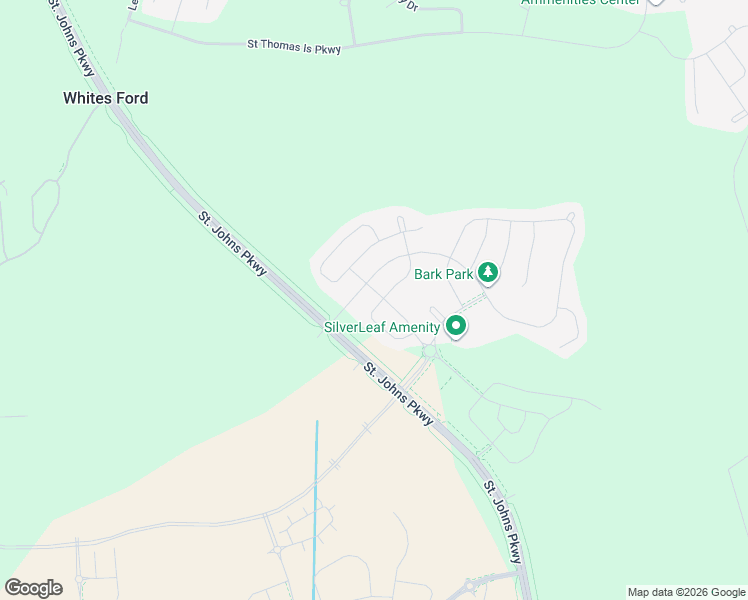 map of restaurants, bars, coffee shops, grocery stores, and more near Silverleaf Village Drive in St. Augustine
