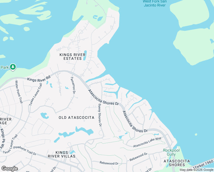 map of restaurants, bars, coffee shops, grocery stores, and more near 8322 Shoregrove Drive in Humble