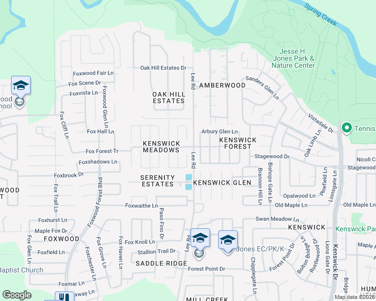 map of restaurants, bars, coffee shops, grocery stores, and more near 21142 Escala Drive in Humble