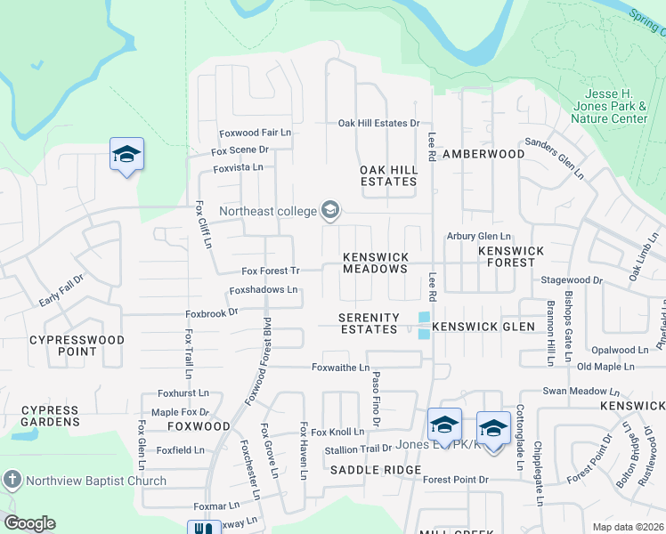map of restaurants, bars, coffee shops, grocery stores, and more near 21159 Sprouse Circle in Humble