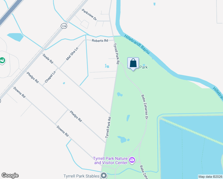 map of restaurants, bars, coffee shops, grocery stores, and more near 5722 Tyrrell Park Road in Beaumont