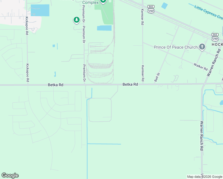 map of restaurants, bars, coffee shops, grocery stores, and more near 28401 Betka Road in Hockley